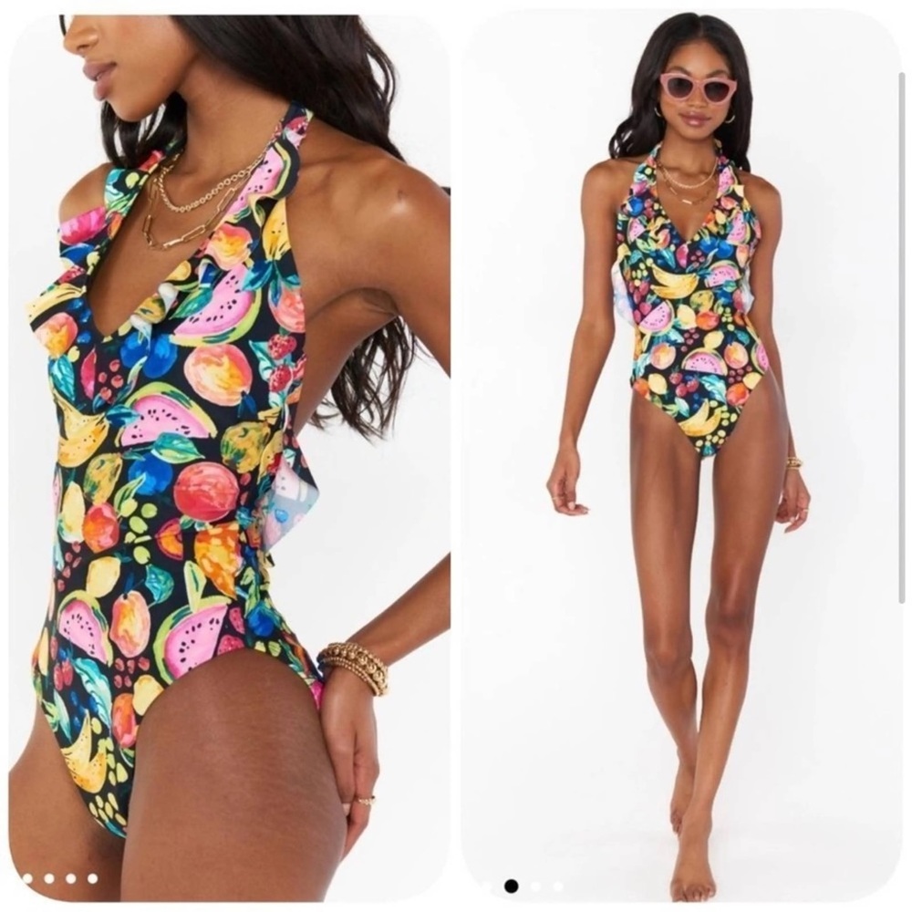 Show Me Your Mumu One Piece Swimsuit Fruit Printe